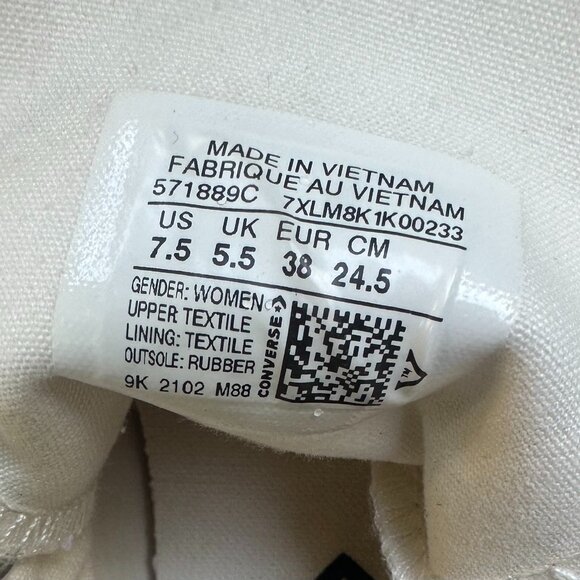 Converse Chuck Taylor All Star Floral High Top Platform Sneakers Size 7 1/2 - Picture 9 of 12